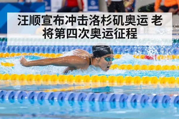 汪顺宣布冲击洛杉矶奥运 老将第四次奥运征程